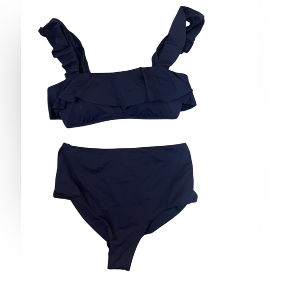 Eberjey Other - Eberjay Navy Blue high waisted Bikini Set size Medium